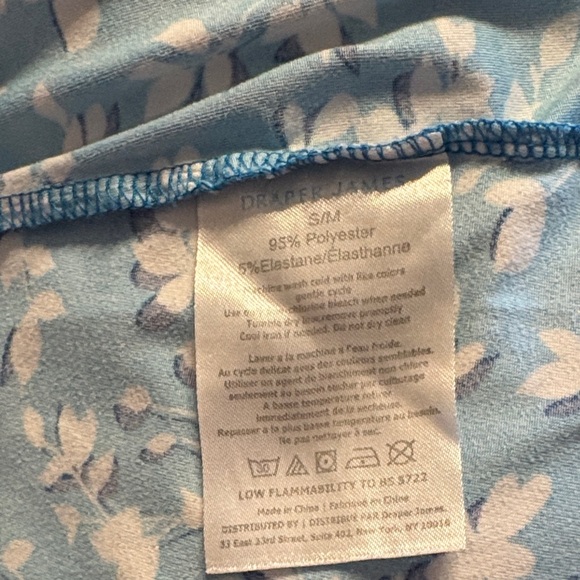 Draper James Sleeveless Blue and White Floral Nightgown - Picture 4 of 4